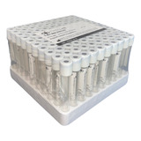 Tubo A Vácuo 9ml Plástico Seco Para Prf - Rack Com 100 Tubos