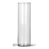 Tubo De Vidro Cilíndrico 10 X 40 Cm, Vaso Para Decoração.