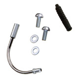 Tubo Guia Curva Com Guarda Pó Freio V- Brake Bicicleta