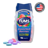Tums Anti Ácido Berries 750 Ultra Forte - 96 Tablets