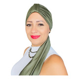 Turbante Feminino Ácacia + Faixa Quimioterapia Alopecia 