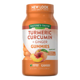 Turmeric Curcumin + Ginger Natures Truth 120 Gomas