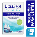 Ultrasept Sensitive 480ml E Estojo Para Lentes Solução