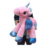Unicornio Cavalo 60cm De Pelúcia Anti-alergica Casa Do Urso