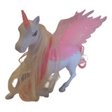 Unicórnio Cavalo Ponei Branco Com Asas Exclusivo Plástico