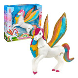Unicórnio Grande Asas Unidream 37cm Brinquedo Colorido Lindo