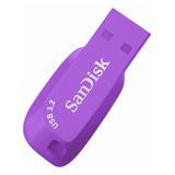 Unidade Flash Usb Violeta Sandisk Ultra Shift 128gb Usb 3.2 Sdcz410-128g