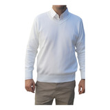 Uniforme Blusa Suéter Branco Área Saúde Malha Em Lã 
