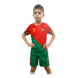 Uniforme Cristiano Ronaldo Camisa E Shorts Portugal