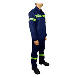 Uniforme Em Brim C/ Faixa Refletiva Para Construção/rodovias