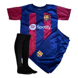 Uniforme Infantil Kit Camisa Shorts E Meião