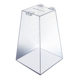 Urna Caixa Acrílico Transparente 30x20x12cm Piramide Sorteio