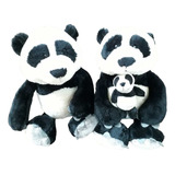 Urso Panda Família Pai 25cm + Mãe 25cm + Filho 8cm Curitiba