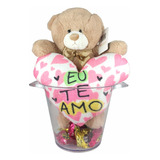 Urso Pelúcia Balde Gelo Alm Coração Eu Te Amo Namorados Amor