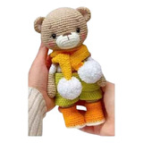 Urso Ursinho Alex Crochê Amigurumi Decoração Infantil Bebê 
