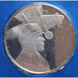 Usa 26,7 Gr Prata 900 Lindbergh Fc Proof 1977