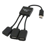 Usb 3.1 Type- Micro Usb 2.0 Power Charging Host Otg Hub