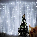 V8 Cortina 500 Led 8 Funções 4,0m X 2,2m Casamento Festa 110v Cor Das Luzes Branco Frio