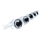 Vara Branca C/ 6 Refletores Tx Par 36 Led 3w Branco Quente