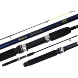 Vara Pesca P/ Molinete Sol 502 Maruri 1.50m 8-17lb 2 Partes Cor Azul