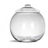 Vaso Compoteira Bomboniere Vidro Com Tampa Para Decoração