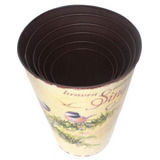 Vaso Em Zinco Kit 6 Peças Pássaros Jardim Sacada 40x30x30cm