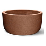 Vaso Grafiato Redondo Baixo 15 (7l) Cor Ferrugem Nutriplan