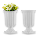 Vaso Grego Plástico - Decoração De Mesa (2 Unidades) 19 Cm