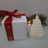 Vela Aromática Árvore De Natal 3d Minimalista Pequena 60g