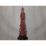Vela Escultura Oriental Chinesa O Imperador Com Peanha Antig