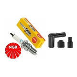 Vela Ignição + Cachimbo Ngk Cg 125 Titan 2000 Fan 2004 2008