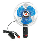 Ventilador Caminhão 8 Polegadas Potente Com Garra Painel