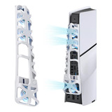 Ventilador De Refrigeração Led Com Luz Azul Para Ps5 Slim