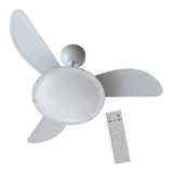 Ventilador De Teto Ventisol Sunny Inverter Com Controle Branco Bivolt 110v/220v