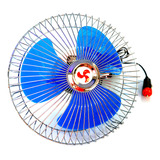 Ventilador Mini 12v 15cm Caminhão Barco Acendedor De Cigarro