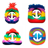 Ventosa Comprimir Brinquedo Anti Stress Fidget Toy Pop It Cor Colorido