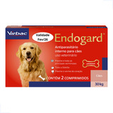Vermífugo Endogard Para Cães De 30kg - 2 Comprimidos Virbac