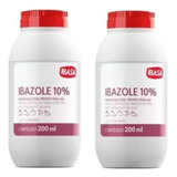 Vermífugo Ibazole 10% Oral Ovelha Cavalo 200ml Kit Com 2un