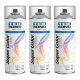 Verniz Spray Brilhante Tekbond Super Color 350ml Kit 3
