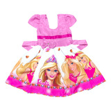 Vestido Barbie Infantil Princesa Temático Personagem