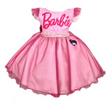 Vestido Barbie Novidade Na Promoção + Boina De Brinde