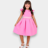 Vestido Barbie Rosa Infantil