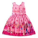 Vestido Barbie Rosa Super Promoção