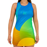 Vestido Beach Tennis Com Shorts Poliéster Hupi Aria