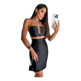 Vestido Curto Brilhante Tendência Luxo Festa Promoção