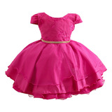 Vestido Da Barbie Pink Luxo Festa Infantil Promoção 1 A 4