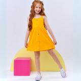 Vestido De Alça Feminino Infanto Juvenil Moda Princesa Teen
