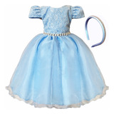 Vestido De Festa Infantil Luxo Princesa Menina Criança Abc