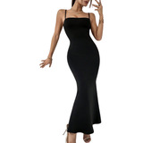 Vestido Feminino Longo Alcinha Fashion Estiloso Festa