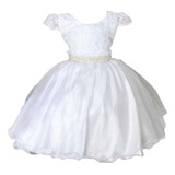 Vestido Infantil Daminha Noivinha Ano Novo E Tiara